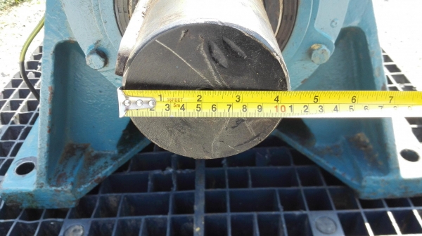 มอเตอร์เกียร์ FORCE ABB ขนาด 20 HP อัตราทด 1:59 (25 rpm) ไฟ 380V ปลายเพลา 4&rdquo; หมุนนิ่มพร้อมใช้ 