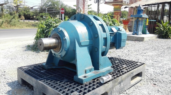 มอเตอร์เกียร์ FORCE ABB ขนาด 20 HP อัตราทด 1:59 (25 rpm) ไฟ 380V ปลายเพลา 4&rdquo; หมุนนิ่มพร้อมใช้ 