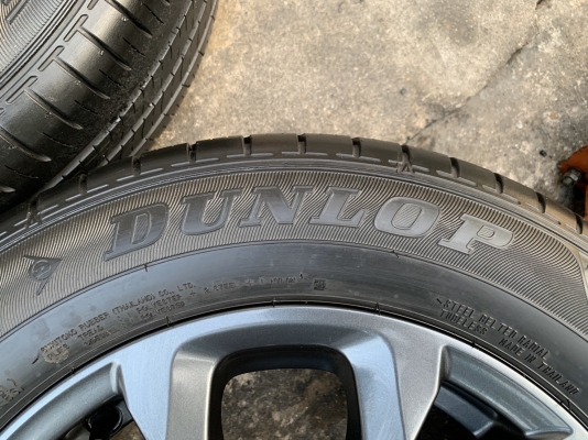 ล้อแม็กป้ายแดง Mazda 2 Skyativ ขอบ 15 สีดำ มิดไนท์ พร้อมยางป้ายแดง 185-65-15 Dunlop ปี 19 สวยกริ๊บ