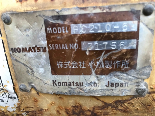 ํขายรถขุด KOMATSU รุ่น PC210-6E รถนำเข้าจากญี่ปุ่น สภาพพร้อมใช้ ขายไม่แพงครับ
