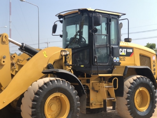 ขายรถตักล้อยาง CAT 938K (เทียบเท่า WA320-7) ปี 2015 นำเข้าเองจากญี่ปุ่น สภาพสวยพร้อมใช้งาน มีVDOการท