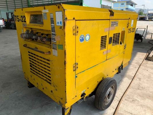 ขายปั้มลม AIRMAN PDS265S มาพร้อมเทรลเลอร์ นำเข้าจากญี่ปุ่น