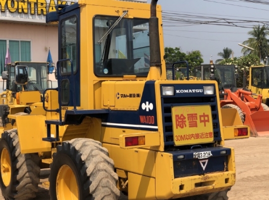 ขายรถตักล้อยาง KOMATSU WA100-1 (2,XXX ชั่วโมง) นำเข้าจากญี่ปุ่น สภาพสวยพร้อมใช้งาน มีVDOการทำงานครับ