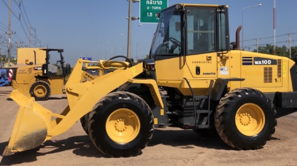 ขายรถตักล้อยาง KOMATSU WA100-5 นำเข้าเองจากญี่ปุ่น สภาพสวยพร้อมใช้งาน มีVDOการทำงานครับ