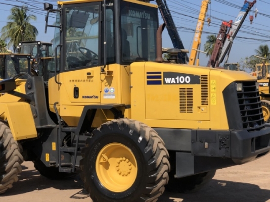 ขายรถตักล้อยาง KOMATSU WA100-5 นำเข้าเองจากญี่ปุ่น สภาพสวยพร้อมใช้งาน มีVDOการทำงานครับ