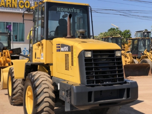ขายรถตักล้อยาง KOMATSU WA100-5 นำเข้าเองจากญี่ปุ่น สภาพสวยพร้อมใช้งาน มีVDOการทำงานครับ