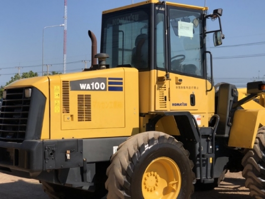 ขายรถตักล้อยาง KOMATSU WA100-5 นำเข้าเองจากญี่ปุ่น สภาพสวยพร้อมใช้งาน มีVDOการทำงานครับ