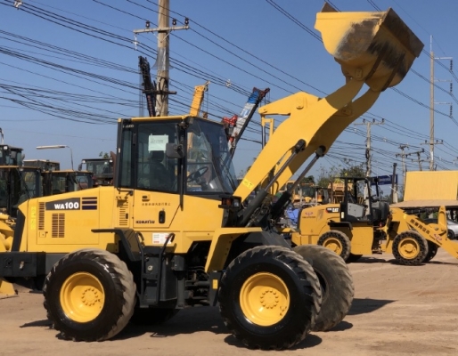ขายรถตักล้อยาง KOMATSU WA100-5 นำเข้าเองจากญี่ปุ่น สภาพสวยพร้อมใช้งาน มีVDOการทำงานครับ