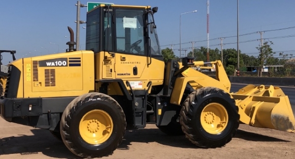 ขายรถตักล้อยาง KOMATSU WA100-5 นำเข้าเองจากญี่ปุ่น สภาพสวยพร้อมใช้งาน มีVDOการทำงานครับ