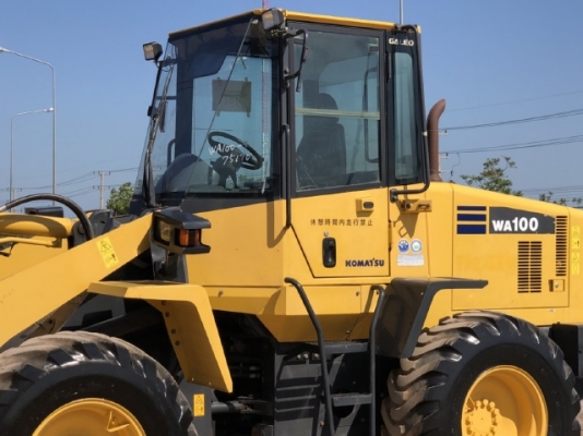 ขายรถตักล้อยาง KOMATSU WA100-5 นำเข้าเองจากญี่ปุ่น สภาพสวยพร้อมใช้งาน มีVDOการทำงานครับ