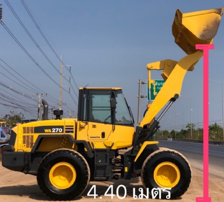 ขายรถตักล้อยาง KOMATSU WA270-6 ปี 2012 แขนยาวพิเศษ นำเข้าเองจากญี่ปุ่น มีVDOการทำงานครับ
