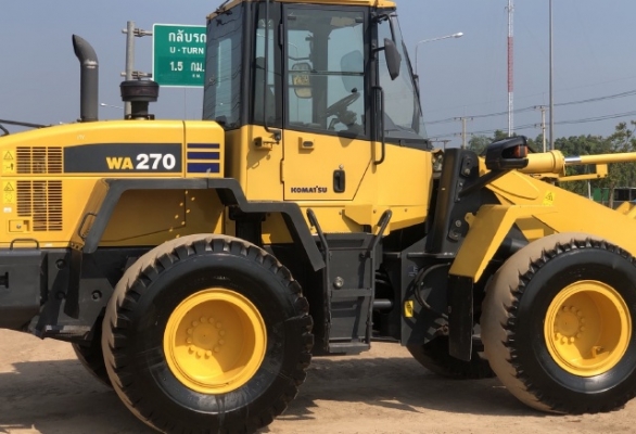ขายรถตักล้อยาง KOMATSU WA270-6 ปี 2012 แขนยาวพิเศษ นำเข้าเองจากญี่ปุ่น มีVDOการทำงานครับ
