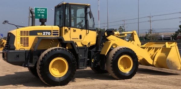 ขายรถตักล้อยาง KOMATSU WA270-6 ปี 2012 แขนยาวพิเศษ นำเข้าเองจากญี่ปุ่น มีVDOการทำงานครับ