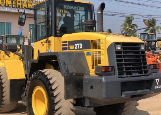 ขายรถตักล้อยาง KOMATSU WA270-6 ปี 2012 แขนยาวพิเศษ นำเข้าเองจากญี่ปุ่น มีVDOการทำงานครับ