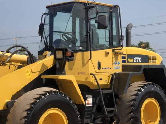 ขายรถตักล้อยาง KOMATSU WA270-6 ปี 2012 แขนยาวพิเศษ นำเข้าเองจากญี่ปุ่น มีVDOการทำงานครับ