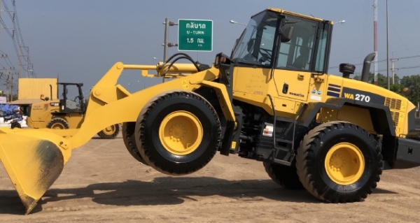ขายรถตักล้อยาง KOMATSU WA270-6 ปี 2012 แขนยาวพิเศษ นำเข้าเองจากญี่ปุ่น มีVDOการทำงานครับ