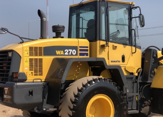 ขายรถตักล้อยาง KOMATSU WA270-6 ปี 2012 แขนยาวพิเศษ นำเข้าเองจากญี่ปุ่น มีVDOการทำงานครับ