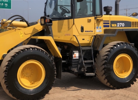 ขายรถตักล้อยาง KOMATSU WA270-6 ปี 2012 แขนยาวพิเศษ นำเข้าเองจากญี่ปุ่น มีVDOการทำงานครับ