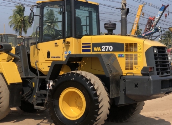 ขายรถตักล้อยาง KOMATSU WA270-6 ปี 2012 แขนยาวพิเศษ นำเข้าเองจากญี่ปุ่น มีVDOการทำงานครับ