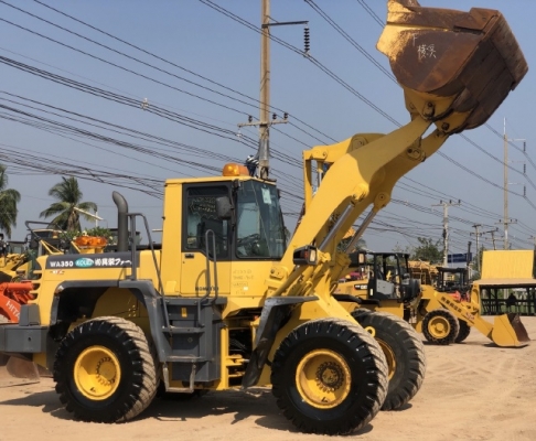 ขายรถตักล้อยาง KOMATSU WA350-3 นำเข้าเองจากญี่ปุ่น สภาพสวยพร้อมใช้งาน มีVDOการทำงานครับ