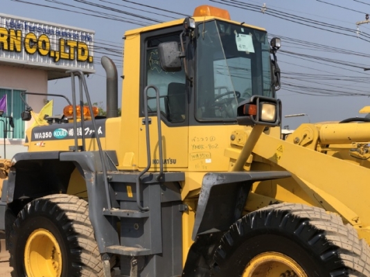 ขายรถตักล้อยาง KOMATSU WA350-3 นำเข้าเองจากญี่ปุ่น สภาพสวยพร้อมใช้งาน มีVDOการทำงานครับ
