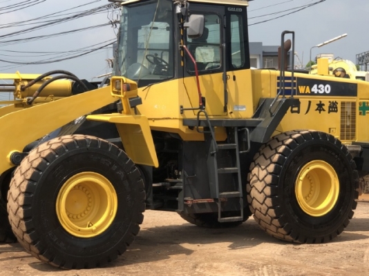ขายรถตักล้อยาง KOMATSU WA430-5 นำเข้าเองจากญี่ปุ่น สภาพสวยพร้อมใช้งาน มีVDOการทำงานครับ