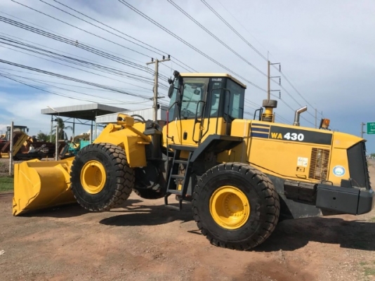 ขายรถตักล้อยาง KOMATSU WA430-5 นำเข้าเองจากญี่ปุ่น สภาพสวยพร้อมใช้ มีVDOการทำงานครับ