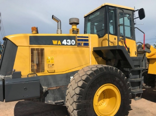 ขายรถตักล้อยาง KOMATSU WA430-5 นำเข้าเองจากญี่ปุ่น สภาพสวยพร้อมใช้ มีVDOการทำงานครับ