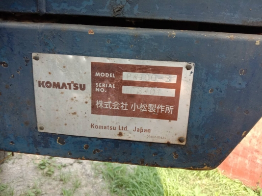 แบคโฮล้อยาง KOMATSU PC100-3 สภาพดี แบคโฮล้อยาง KOMATSU PC100-3 สภาพดี