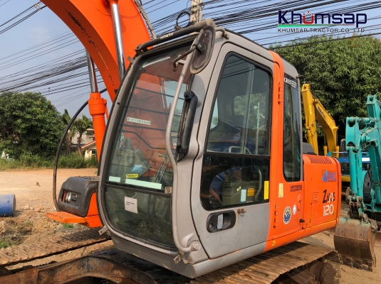 ขายรถแบคโฮ Hitachi ZX120 อาร์มพิเศษ ไลน์หัวเจาะ นำเข้าเองจากญี่ปุ่น โทร 081-8581834 แบงค์เจ้าของขายเอง