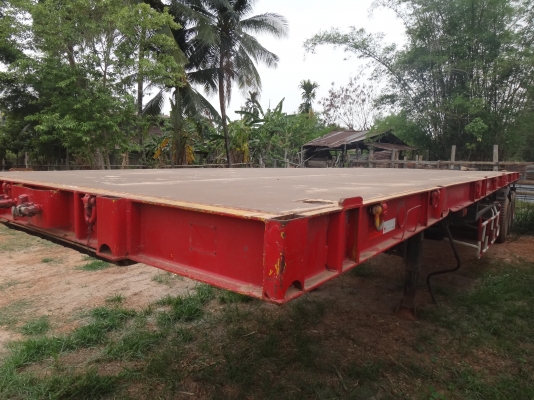 ขายด่วน   หางพื้นเรียบ  สามเพลาแท้เดิมๆ  พร้อมใช้  พร้อมขาย