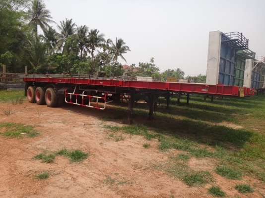 ขายด่วน   หางพื้นเรียบ  สามเพลาแท้เดิมๆ  พร้อมใช้  พร้อมขาย