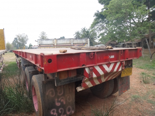 ขายด่วน   หางพื้นเรียบ  สามเพลาแท้เดิมๆ  พร้อมใช้  พร้อมขาย