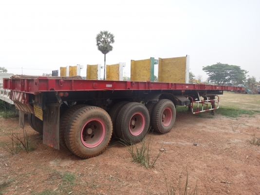 ขายด่วน   หางพื้นเรียบ  สามเพลาแท้เดิมๆ  พร้อมใช้  พร้อมขาย