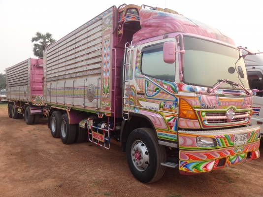 ขายด่วน  รถบรทุกดั้มพ์พ่วง  แม่-ลูก  HINO  380  กระบะมิเนียม  ลูกสามเพลา  พร้อมใช้งาน