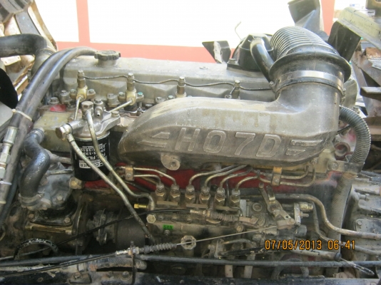 ( ขออนุญาติลงขายใหม่ค่ะ )ขายหกล้อดั้มดิน ฮีโน่195HO7DหัวJO กระจกไฟฟ้า รถประกอบ