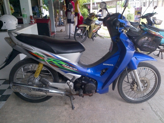 ขาย!เวฟ125R กุญแจใหญ่ ปี49 รถเครื่องเดิมแน่นๆ พร้อมใช้ ทะเบียน+เอกสารโอน ภาษีไม่หมด 088-2197709