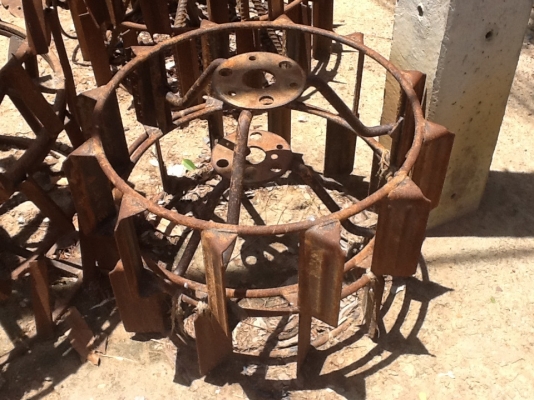 ล้อเหล็กประกบข้าง คูโบต้า KRT 140 สภาพดี เดิมๆ 4500 บาท