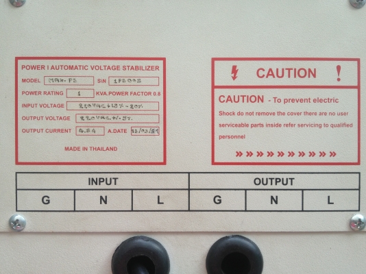 ขาย เครื่องป้องกันไฟตก ไฟเกิน  POWER I Automatic voltage stabilizer