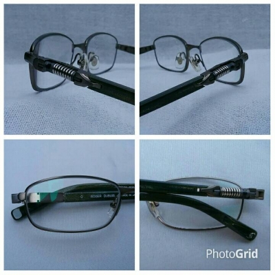 แว่นตาแนว 'สตีมพังค์' สายพันธุ์สวิสเซอร์แลนด์  'นอส - มือหนึ่ง'  สต็อคเก่าทศวรรษ 2010's  สุดยอดวัสดุ 'ไททาเนียม' + 'อะซีเทต - อนุพันธุ์เส้นใยฝ้าย'  เลนส์มัลติโค้ท  ค่าสายตา +150 &a