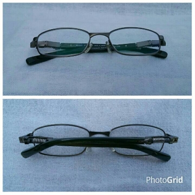 แว่นตาแนว 'สตีมพังค์' สายพันธุ์สวิสเซอร์แลนด์  'นอส - มือหนึ่ง'  สต็อคเก่าทศวรรษ 2010's  สุดยอดวัสดุ 'ไททาเนียม' + 'อะซีเทต - อนุพันธุ์เส้นใยฝ้าย'  เลนส์มัลติโค้ท  ค่าสายตา +150 &a