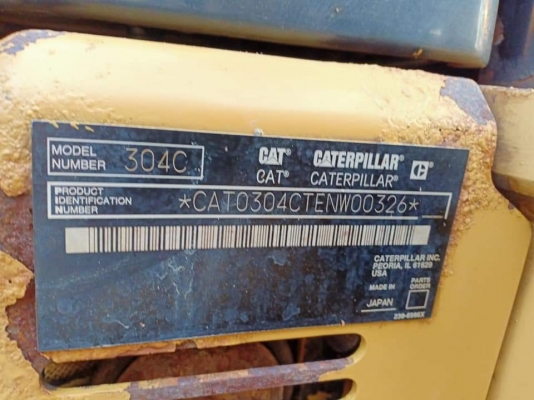 ขายCATERPILLAR 304CCR. เก่านอกแท้  สภาพสวย เปิดได้รอบคัน...ลองระบบกันได้ทุกวัน..โทร 089-3818694 จ๊อย