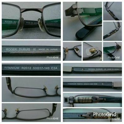 แว่นตาแนว 'สตีมพังค์' สายพันธุ์สวิสเซอร์แลนด์  เลนส์มัลติโค้ท +200  'นอส - มือหนึ่ง'  สต็อคเก่าทศวรรษ 2010's  สุดยอดวัสดุ 'ไททาเนียม' + 'อะซีเทต - อนุพันธุ์เส้นใยฝ้าย'  Authentic R