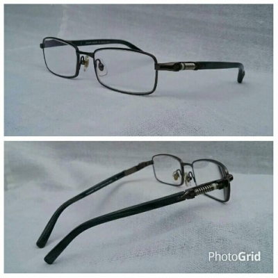 แว่นตาแนว 'สตีมพังค์' สายพันธุ์สวิสเซอร์แลนด์  เลนส์มัลติโค้ท +200  'นอส - มือหนึ่ง'  สต็อคเก่าทศวรรษ 2010's  สุดยอดวัสดุ 'ไททาเนียม' + 'อะซีเทต - อนุพันธุ์เส้นใยฝ้าย'  Authentic R