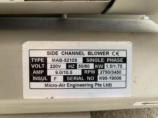 ขายริงโบลเวอร์ดูด-เป่าอากาศ Micro Air engineering 2HP. 220V ไฟบ้าน ขนาดท่อ 2นิ้ว สภาพสวยใหม่มาก หมุนนิ่ม พร้อมใช้งาน ราคา 5,800 บาท ขายริงโบลเวอร์ดูด-เป่าอากาศ Micro Air engineering 2HP. 220V ไฟบ้าน ขนาดท่อ 2นิ้ว สภาพสวยใหม่มาก หมุนนิ่ม พร้อมใช้งาน ราคา 5,800 บาท