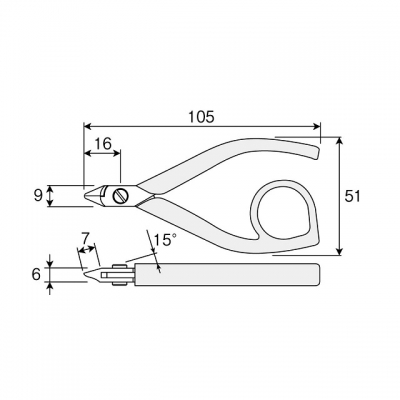 คีมตัด HOZAN (N-57) MADE in JAPAN คีมตัด HOZAN (N-57) MADE in JAPAN