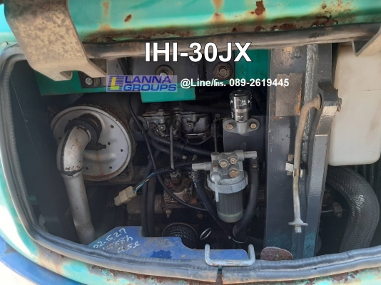 ขายรถขุดIHI-30JX เครื่องยนต์isuzu-3LB1, คอนโทรลน้ำมัน, ปั๊มนิ้ว, มีลายเจาะ, แทรคยาง, ใบมีด, รถเดิมๆเ