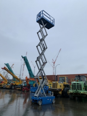 รถกระเช้า (ขากรรไกร) GENIE ทำงานได้สูง 11.75เมตร รุ่น: GS3246DC นำเข้ายี่ปุ่น