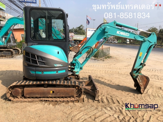 ขายรถขุด รถแบคโฮ SK30SR-3 โกเบ ตู้เก๋งรถสวยพร้อมใช้งาน โทร 081-8581834 แบงค์