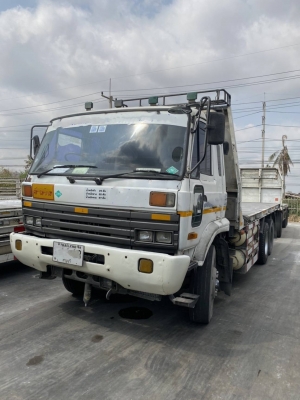 ⭐ 10ล้อเพลาเดียวพื้นเรียบแม่ลูกNissan 430M -230แรงม้า ติดก๊าซNGV พร้อมใช้ ขาย2พ่วงราคาเบาๆ